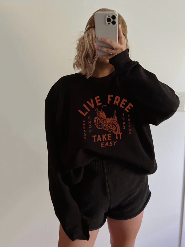 LIVE FREE CREWNECK