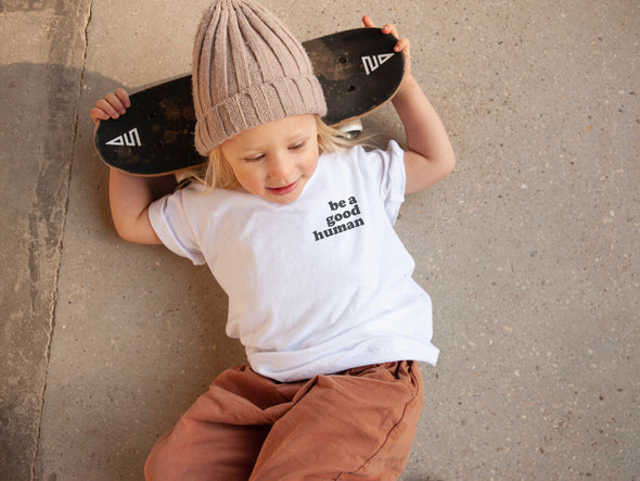 BE A GOOD HUMAN KIDS TEE