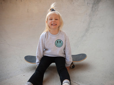 SMILEY FACE TODDLER CREWNECK